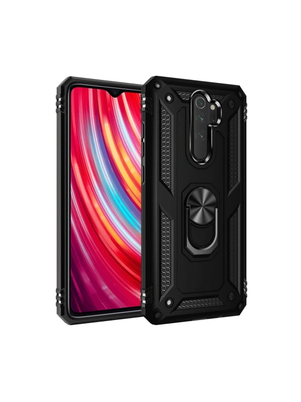 Newface Xiaomi Redmi Note 8 Pro Kılıf Sofya Yüzüklü Silikon Kapak