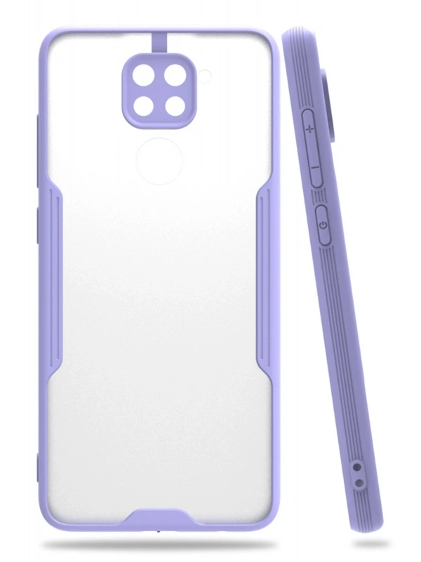 Newface Xiaomi Redmi Note 9 Kılıf Platin Silikon - Lila