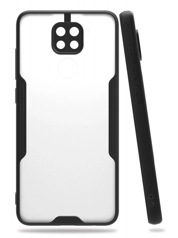 Newface Xiaomi Redmi Note 9 Kılıf Platin Silikon - Siyah
