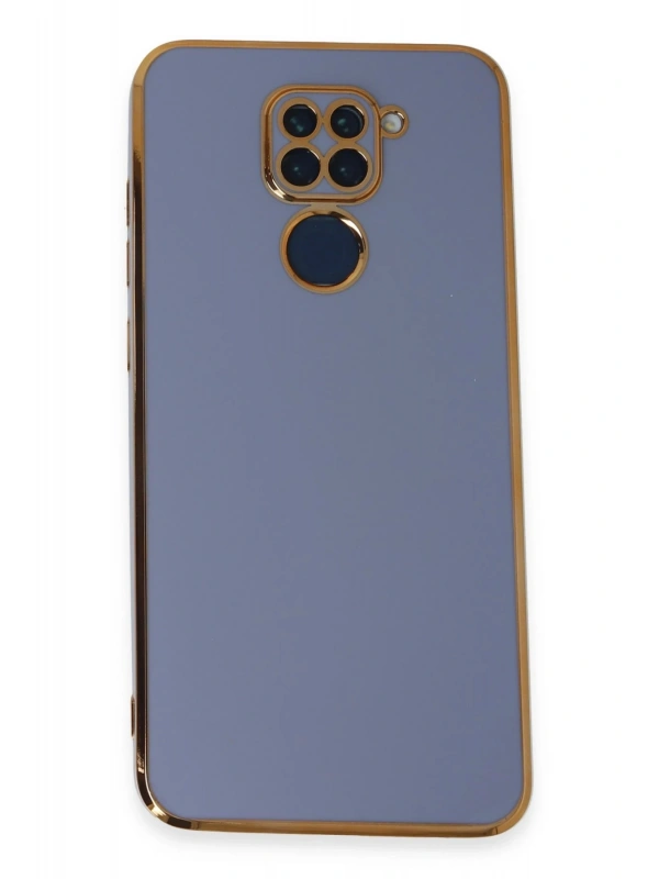 Newface Xiaomi Redmi Note 9 Kılıf Volet Silikon - Mavi