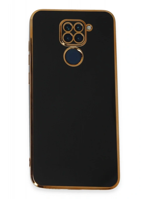 Newface Xiaomi Redmi Note 9 Kılıf Volet Silikon - Siyah