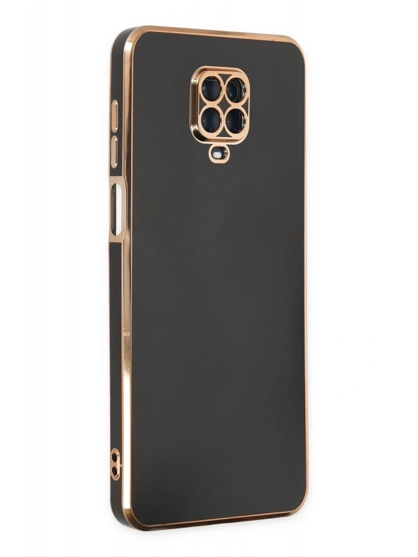 Newface Xiaomi Redmi Note 9 Pro Kılıf Volet Silikon - Siyah