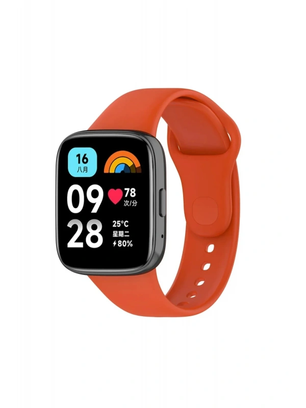 Newface Xiaomi Redmi Watch 3 Active Klasik Kordon - Turuncu