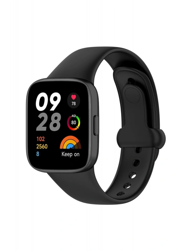 Newface Xiaomi Redmi Watch 3 Origin Silikon Kordon - Siyah