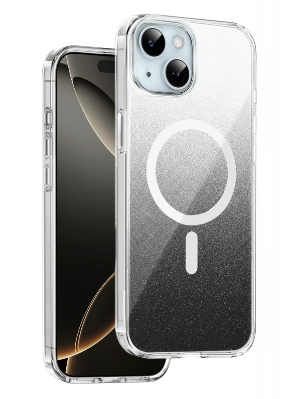 Onegif Apple iPhone 15 Sora Simli Magsafe Kapak - Siyah