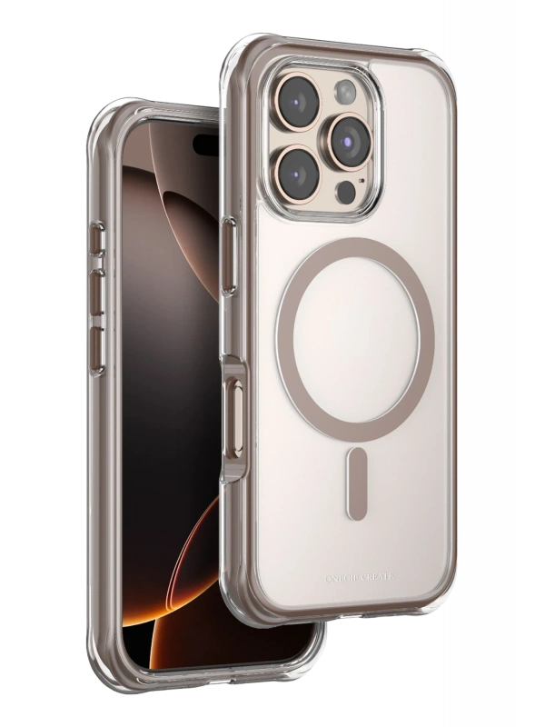 Onegif Apple iPhone 16 Pro Hulk Magsafe Kapak - Çöl Titanyum