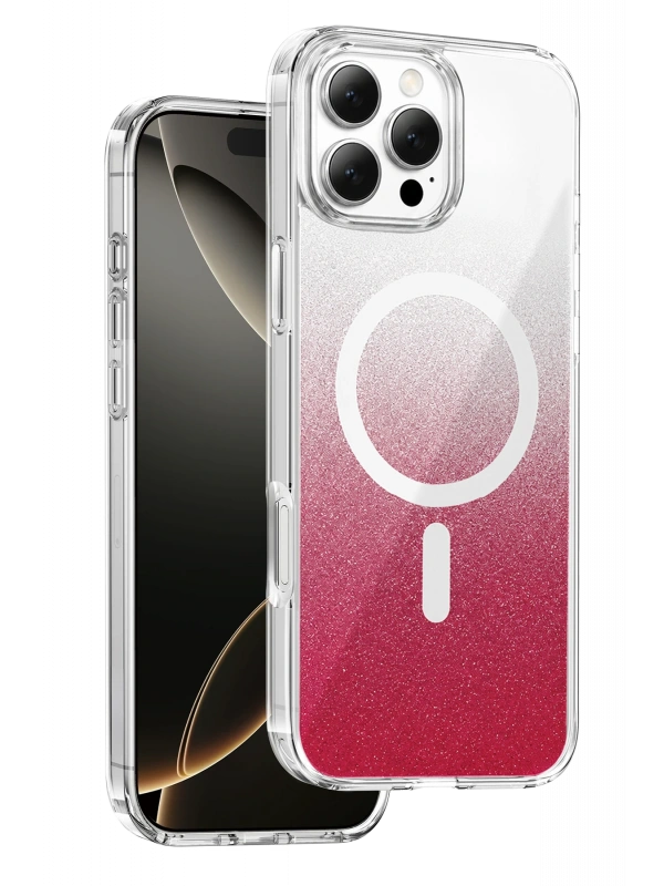 Onegif Apple iPhone 16 Pro Max Sora Simli Magsafe Kapak - Kırmızı