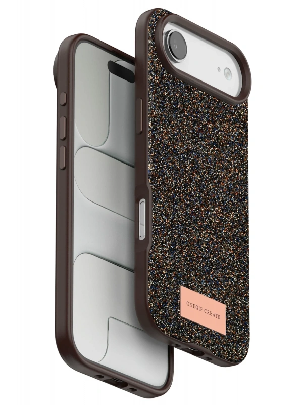 Onegif Apple iPhone 17 Air Bright Simli Kapak - Gold