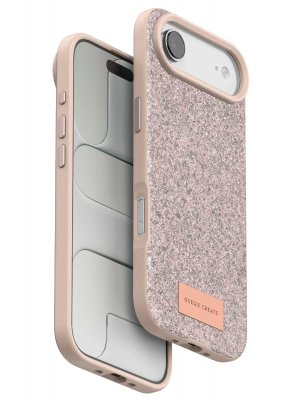 Onegif Apple iPhone 17 Air Bright Simli Kapak - Pembe