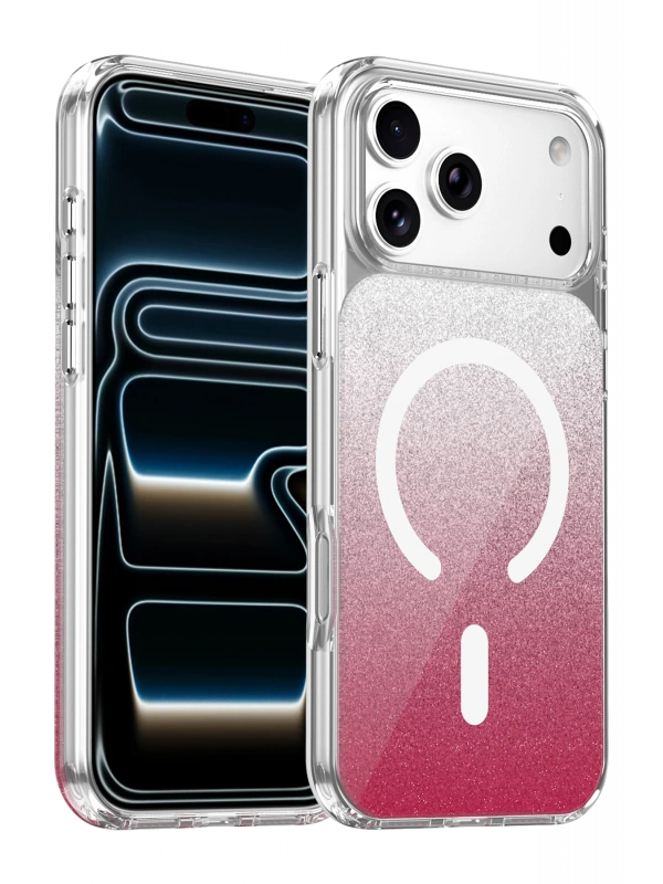 Onegif Apple iPhone 17 Pro Sora Simli Magsafe Kapak - Kırmızı