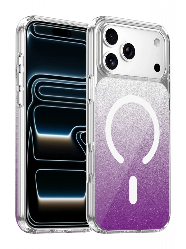 Onegif Apple iPhone 17 Pro Sora Simli Magsafe Kapak - Mor