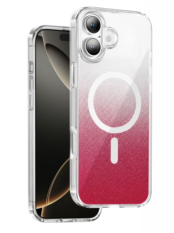 Onegif Apple iPhone 17 Sora Simli Magsafe Kapak - Kırmızı