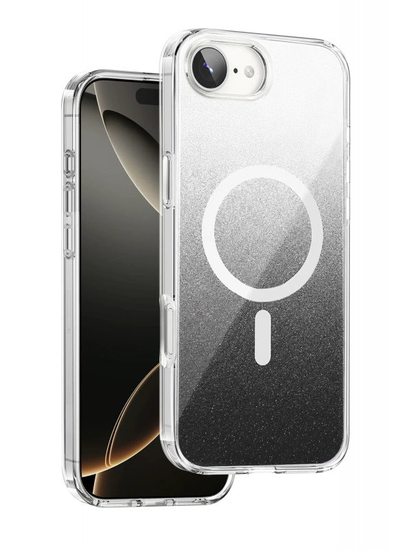 Onegif Apple iPhone 17E Sora Simli Magsafe Kapak - Siyah