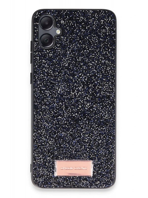 Onegif Samsung Galaxy A05 Bright Simli Kapak - Siyah