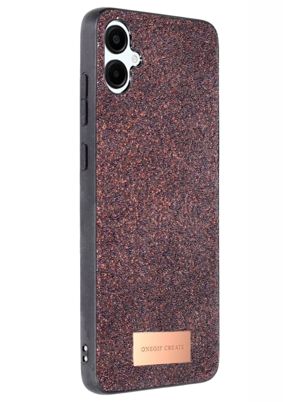 Onegif Samsung Galaxy A06 Bright Simli Kapak - Derin Mor