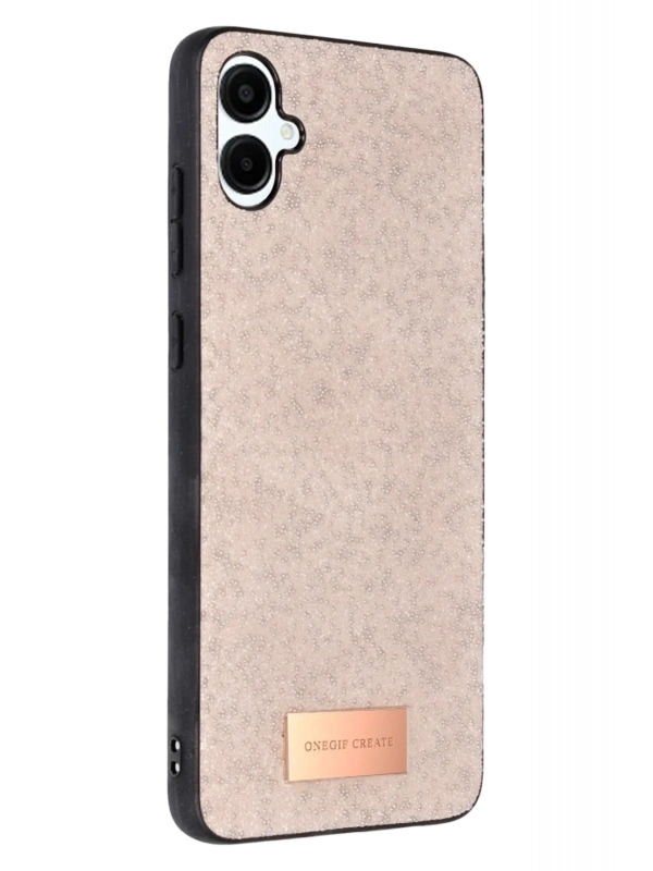 Onegif Samsung Galaxy A06 Bright Simli Kapak - Pembe