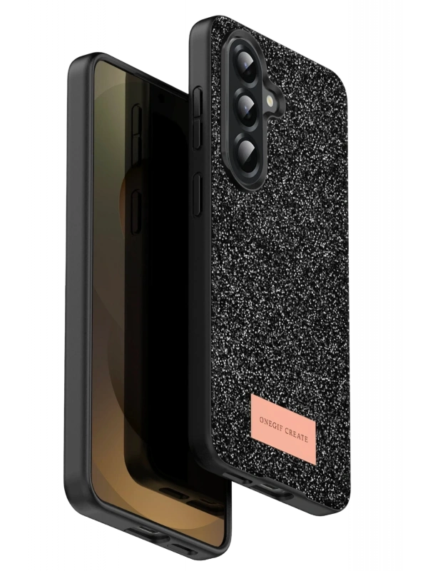 Onegif Samsung Galaxy A17 5G Bright Simli Kapak - Siyah