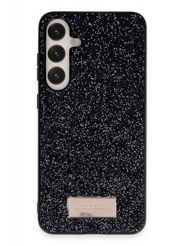 Onegif Samsung Galaxy A55 5G Bright Simli Kapak - Siyah