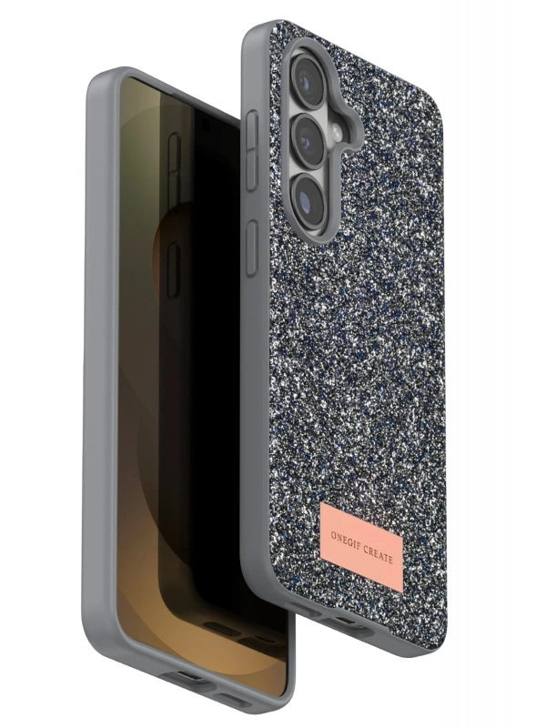 Onegif Samsung Galaxy S26 Plus Bright Simli Kapak - Gümüş