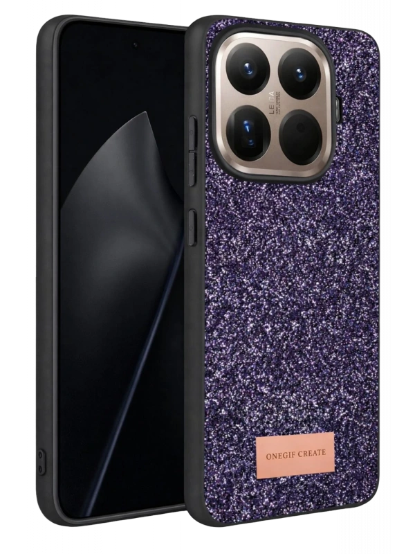 Onegif Xiaomi Mi 15T Pro Bright Simli Kapak - Derin Mor