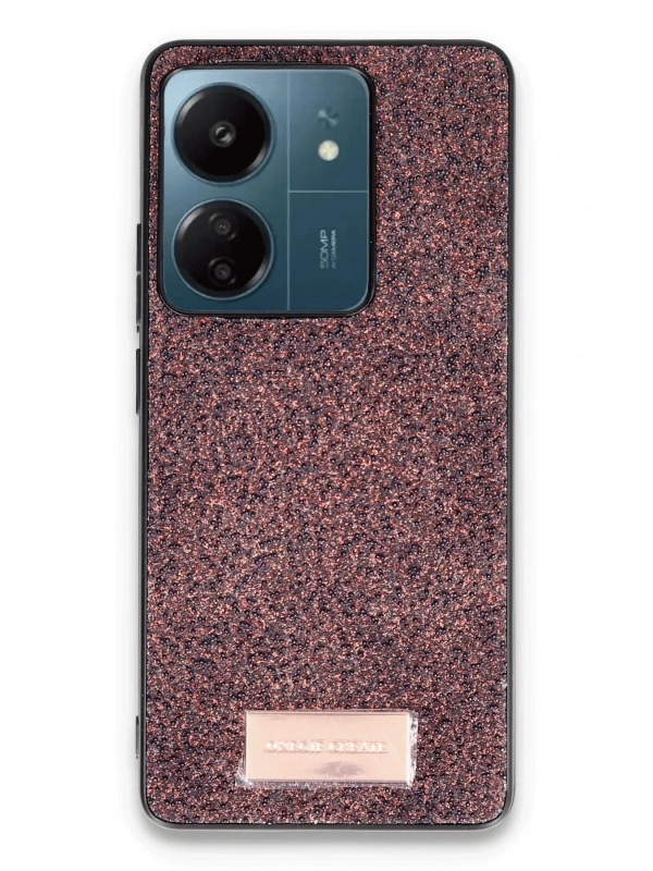 Onegif Xiaomi Redmi 13C Bright Simli Kapak - Derin Mor