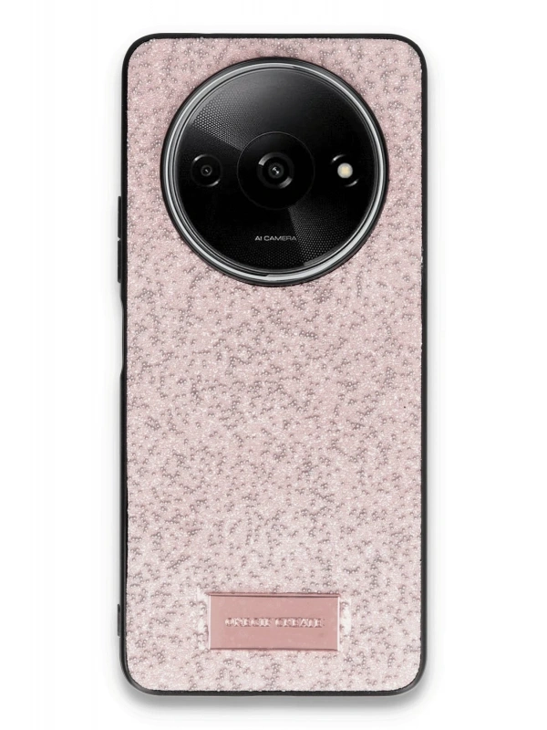 Onegif Xiaomi Redmi A3 4G Bright Simli Kapak - Pembe