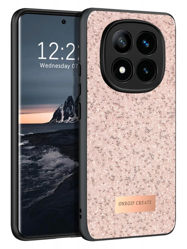 Onegif Xiaomi Redmi Note 14 Pro 4G Bright Simli Kapak - Pembe