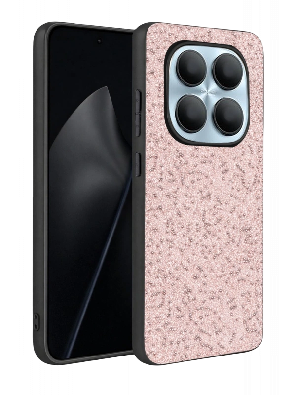Onegif Xiaomi Redmi Note 15 Pro 5G Bright Simli Kapak - Pembe