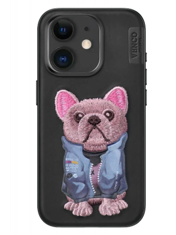 Venco Apple iPhone 11 Cute Desenli Kapak - Siyah