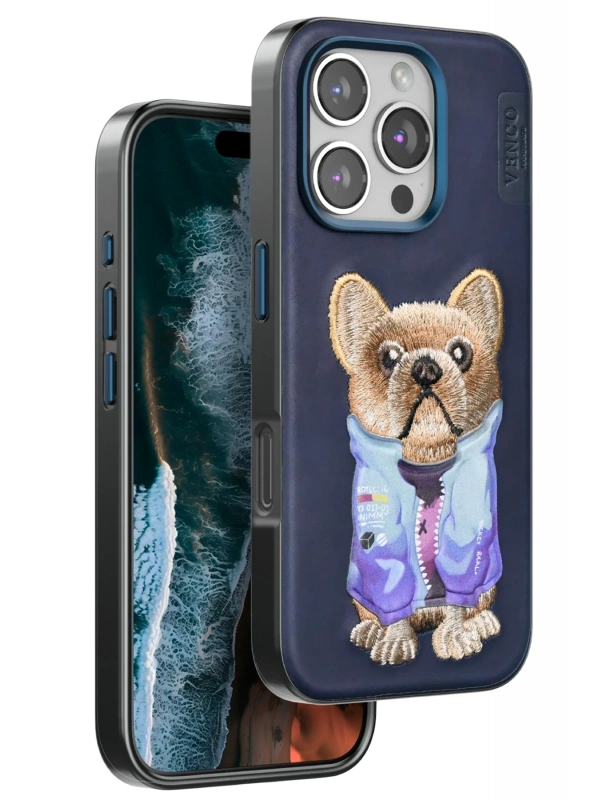 Venco Apple iPhone 16 Pro Max Cute Desenli Kapak - Lacivert