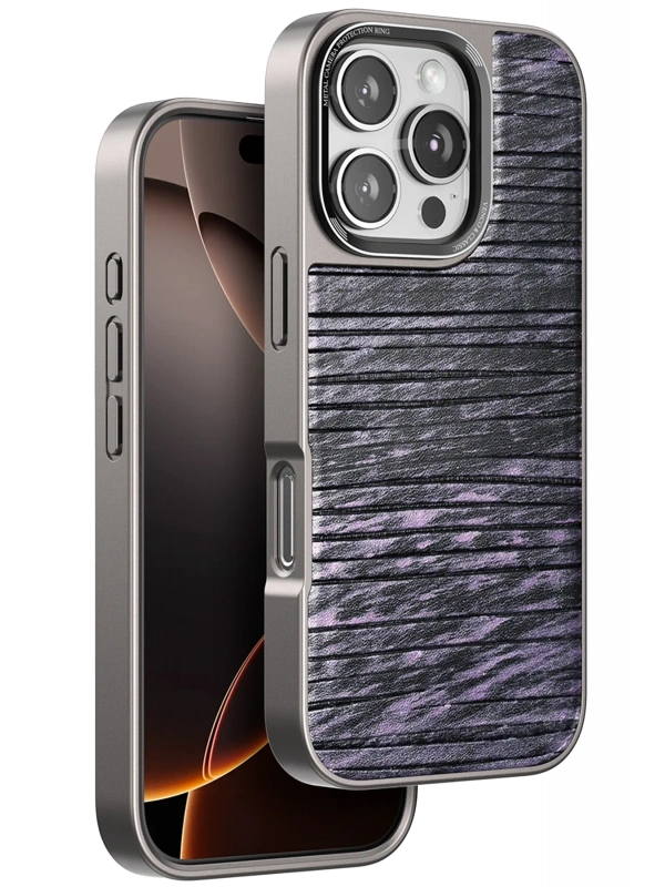 Venco Apple iPhone 16 Pro Wave Kapak - Derin Mor
