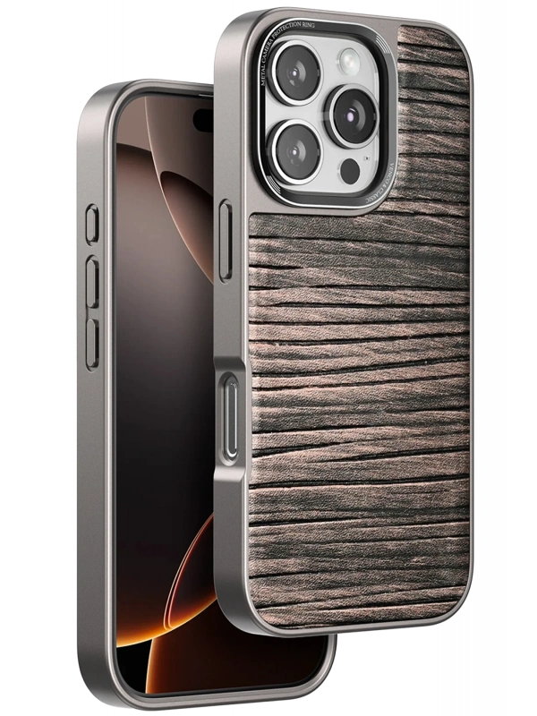 Venco Apple iPhone 16 Pro Wave Kapak - Kahverengi