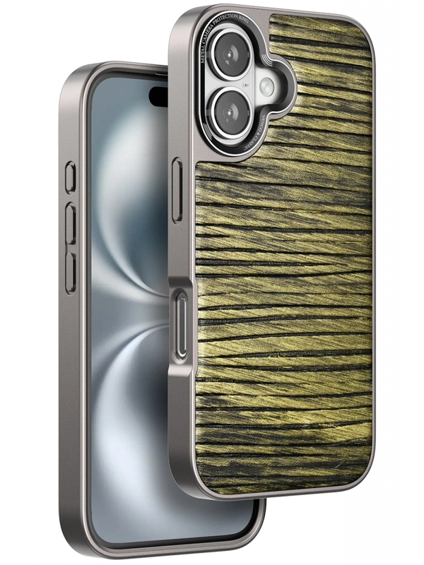 Venco Apple iPhone 16 Wave Kapak - Koyu Kahve