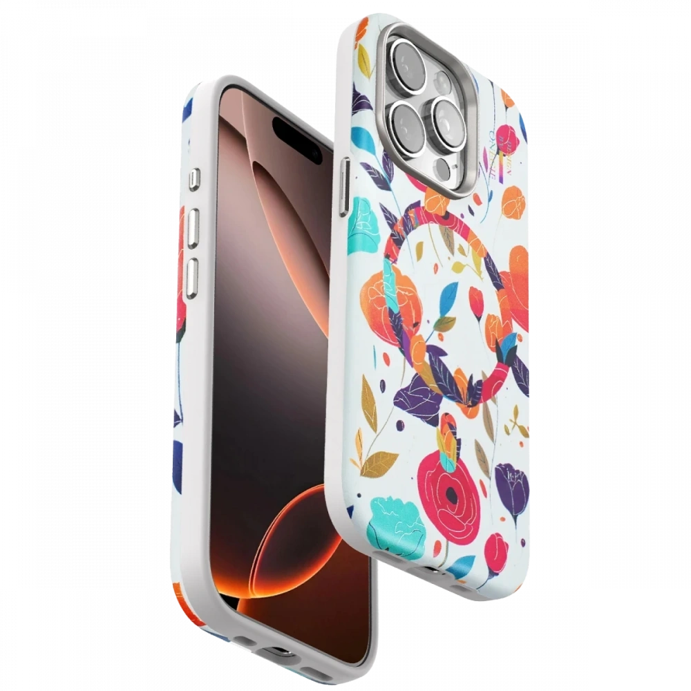 Apple iPhone 15 Pro Max Flower Series Magsafe Kapak