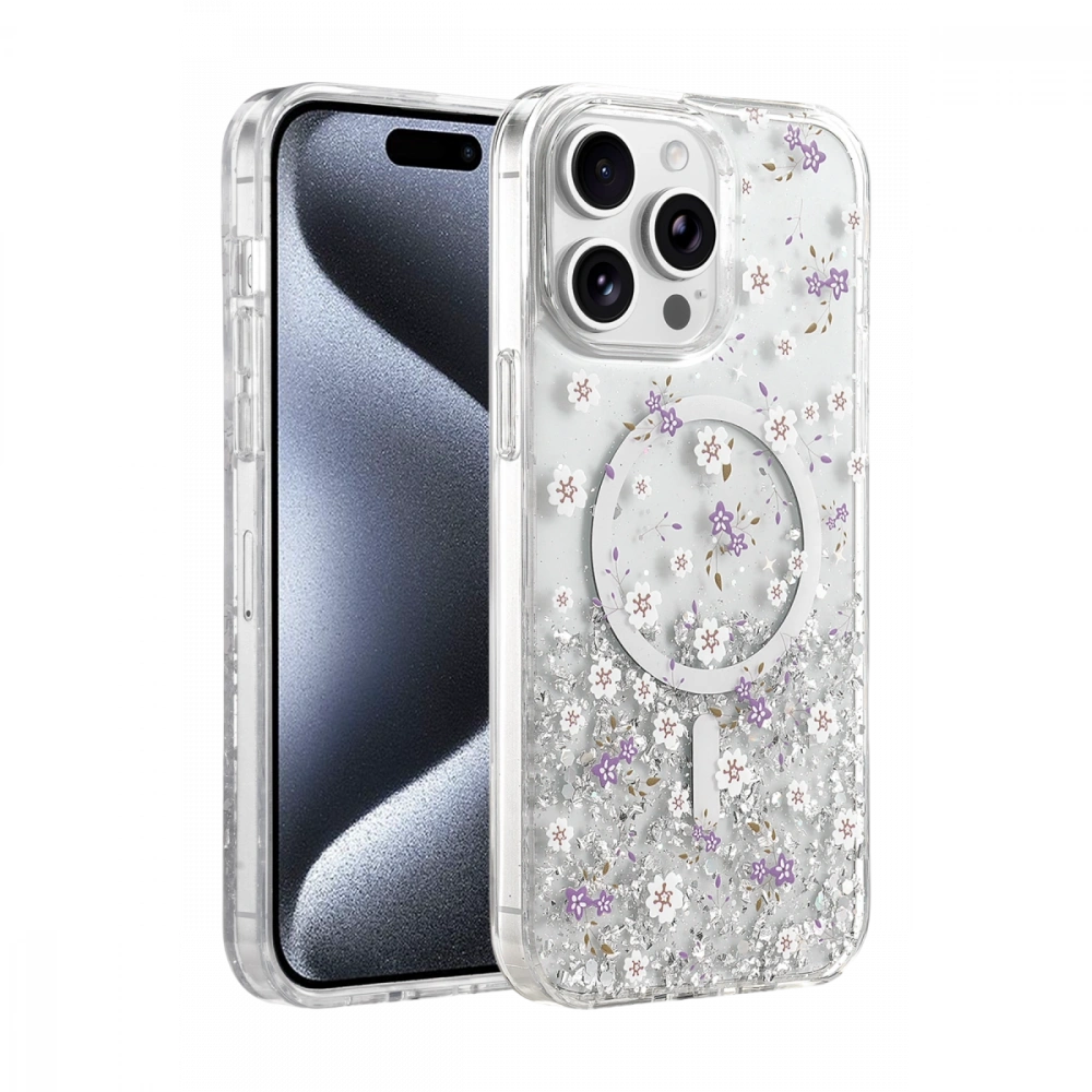 Apple iPhone 15 Pro Max Misk Simli Magsafe Kapak