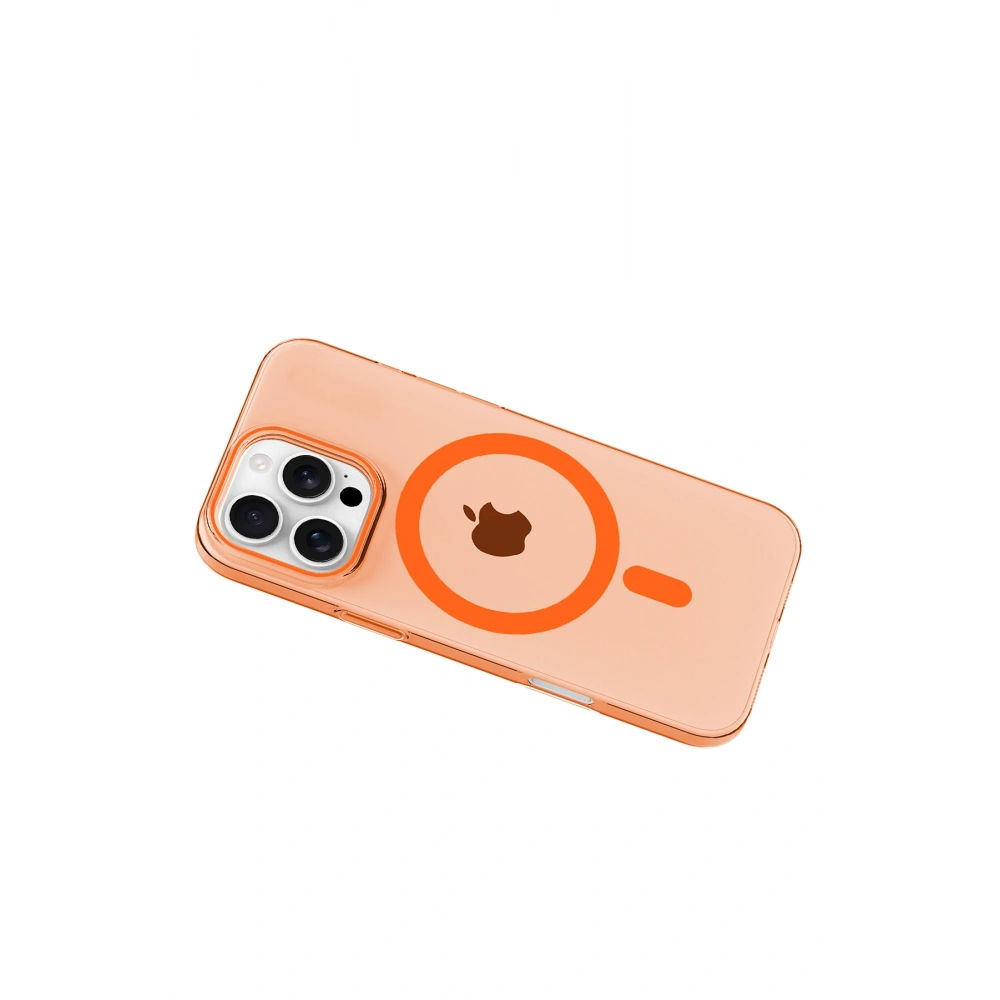 Apple iPhone 16 Pro Max PC Blank Magsafe Kapak - Turuncu