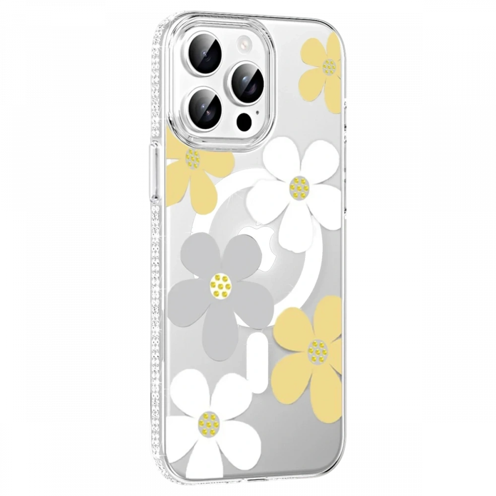 Apple iPhone 15 Pro Floral Magsafe Kapak