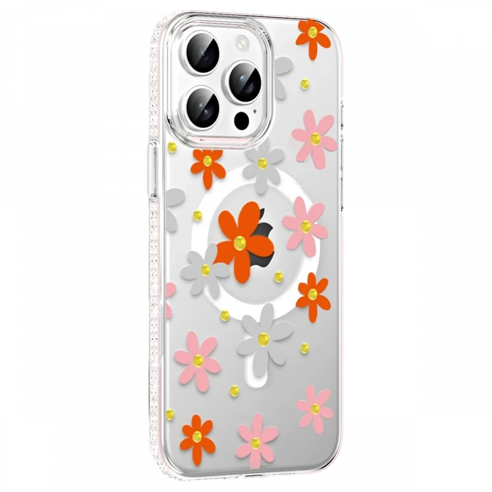 Apple iPhone 15 Pro Max Floral Magsafe Kapak