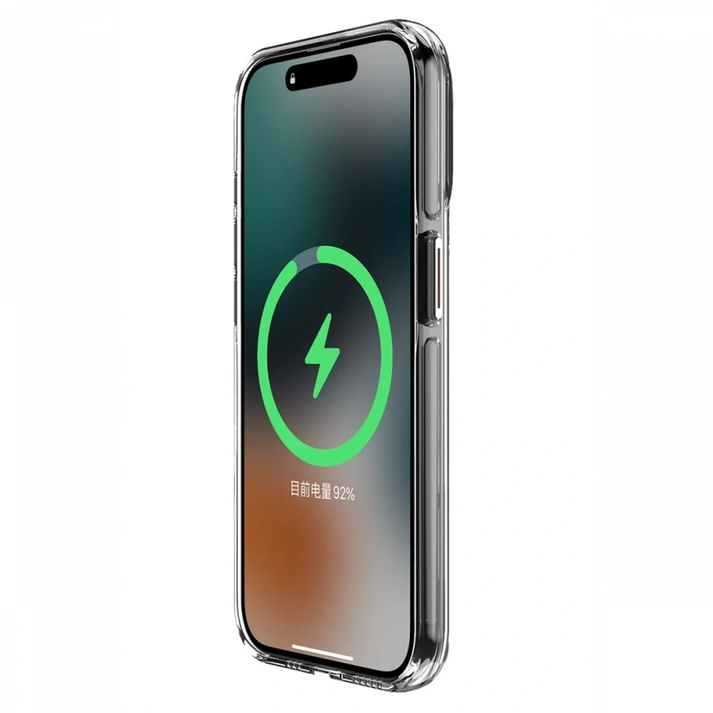 Apple iPhone 15 Pro Max Kılıf Crystal Magsafe Kapak