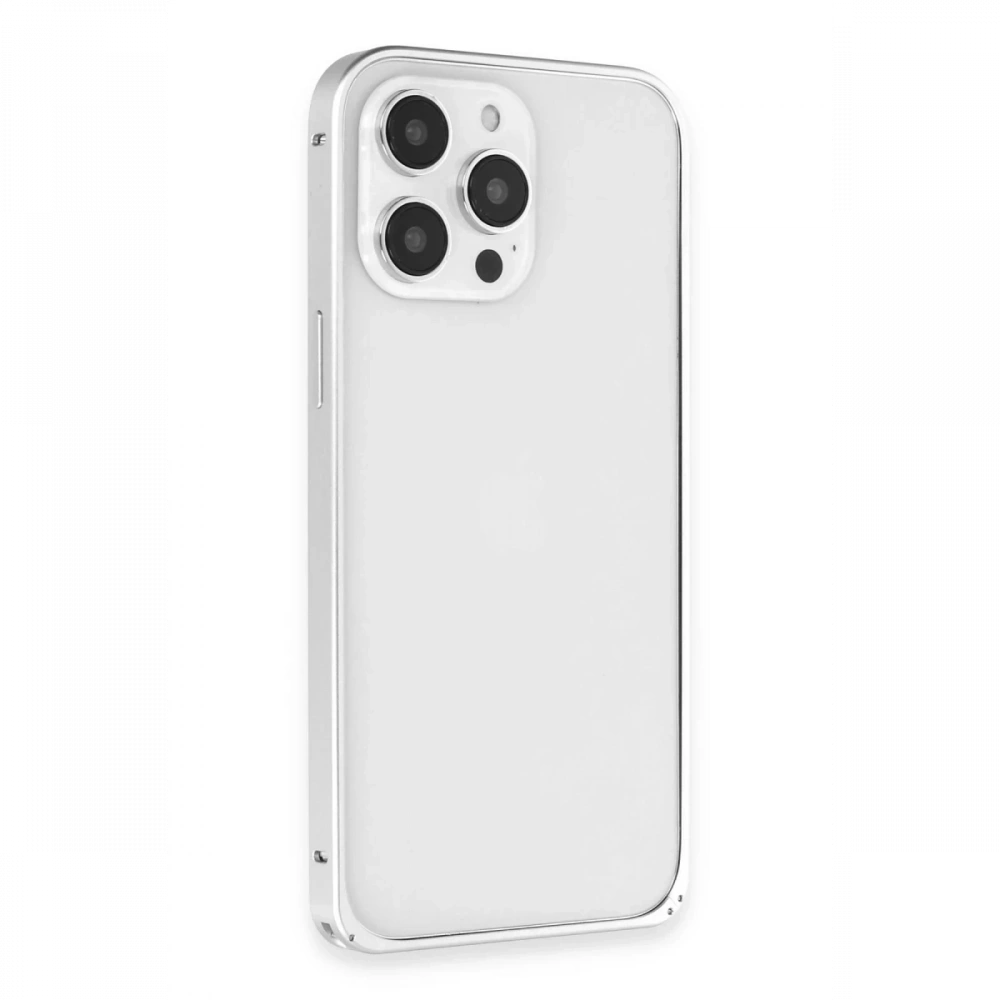 Apple iPhone 15 Pro Max Metal Bumper Mat Kapak