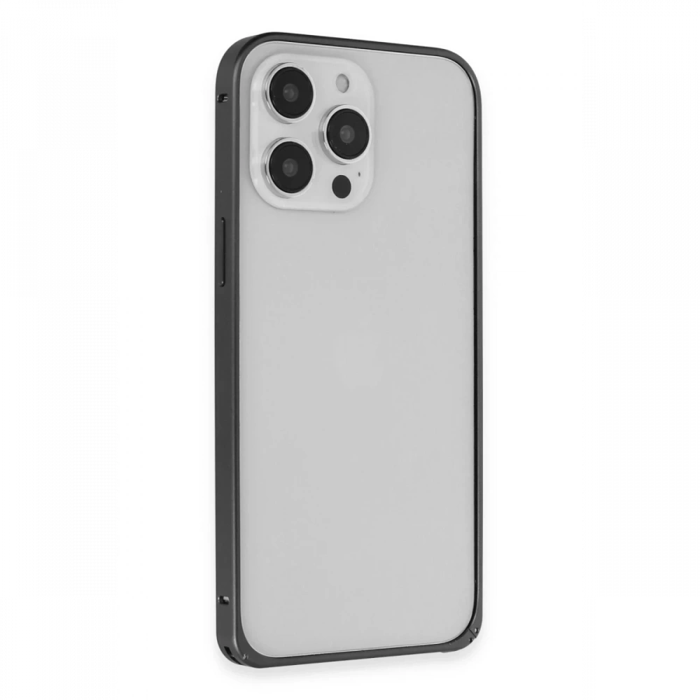 Apple iPhone 15 Pro Max Metal Bumper Mat Kapak