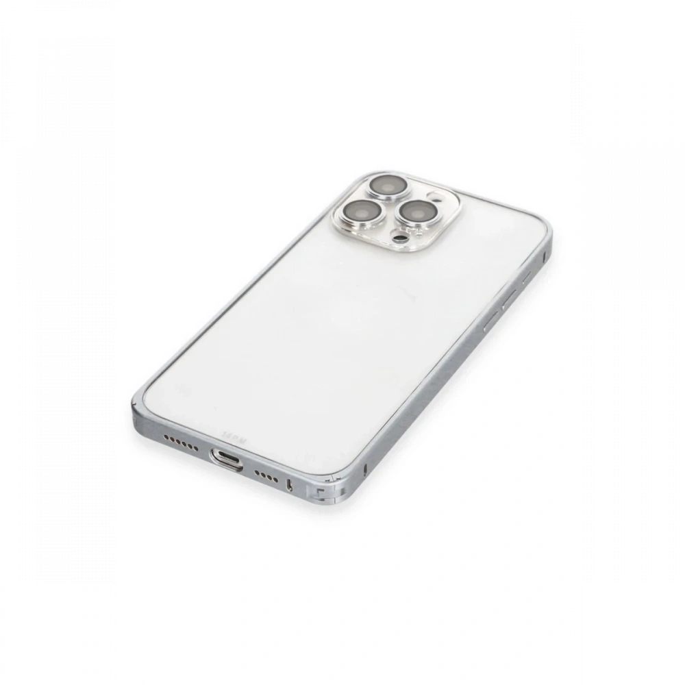 Apple iPhone 15 Pro Max Metal Bumper Mat Kapak
