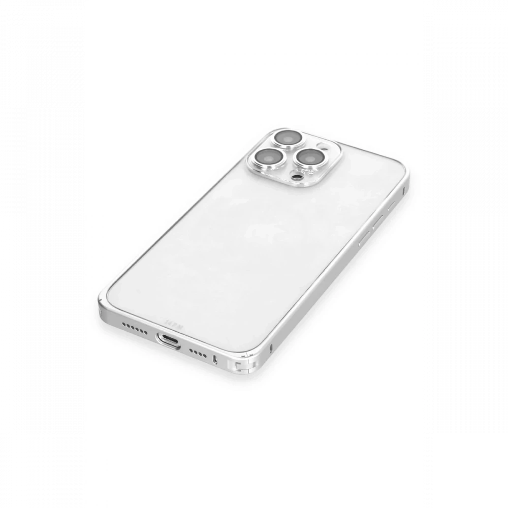 Apple iPhone 15 Pro Metal Bumper Mat Kapak