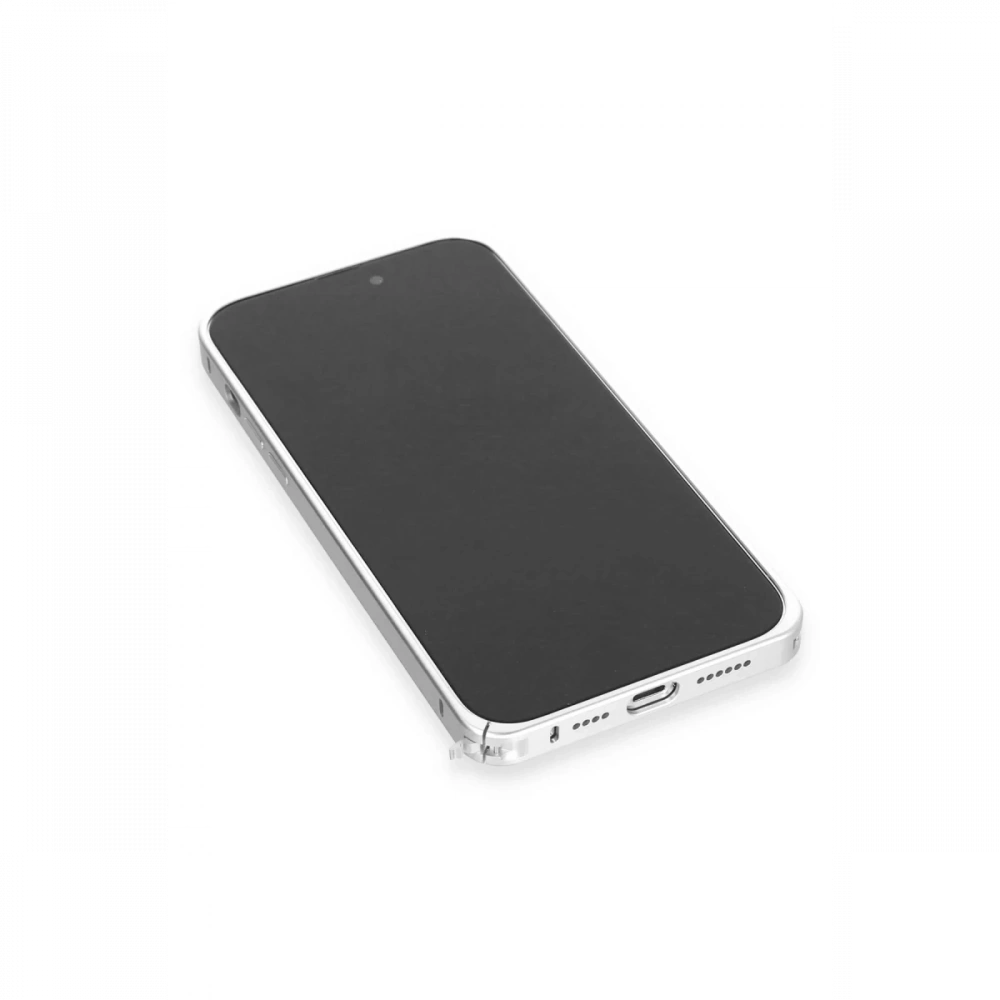 Apple iPhone 15 Pro Metal Bumper Mat Kapak