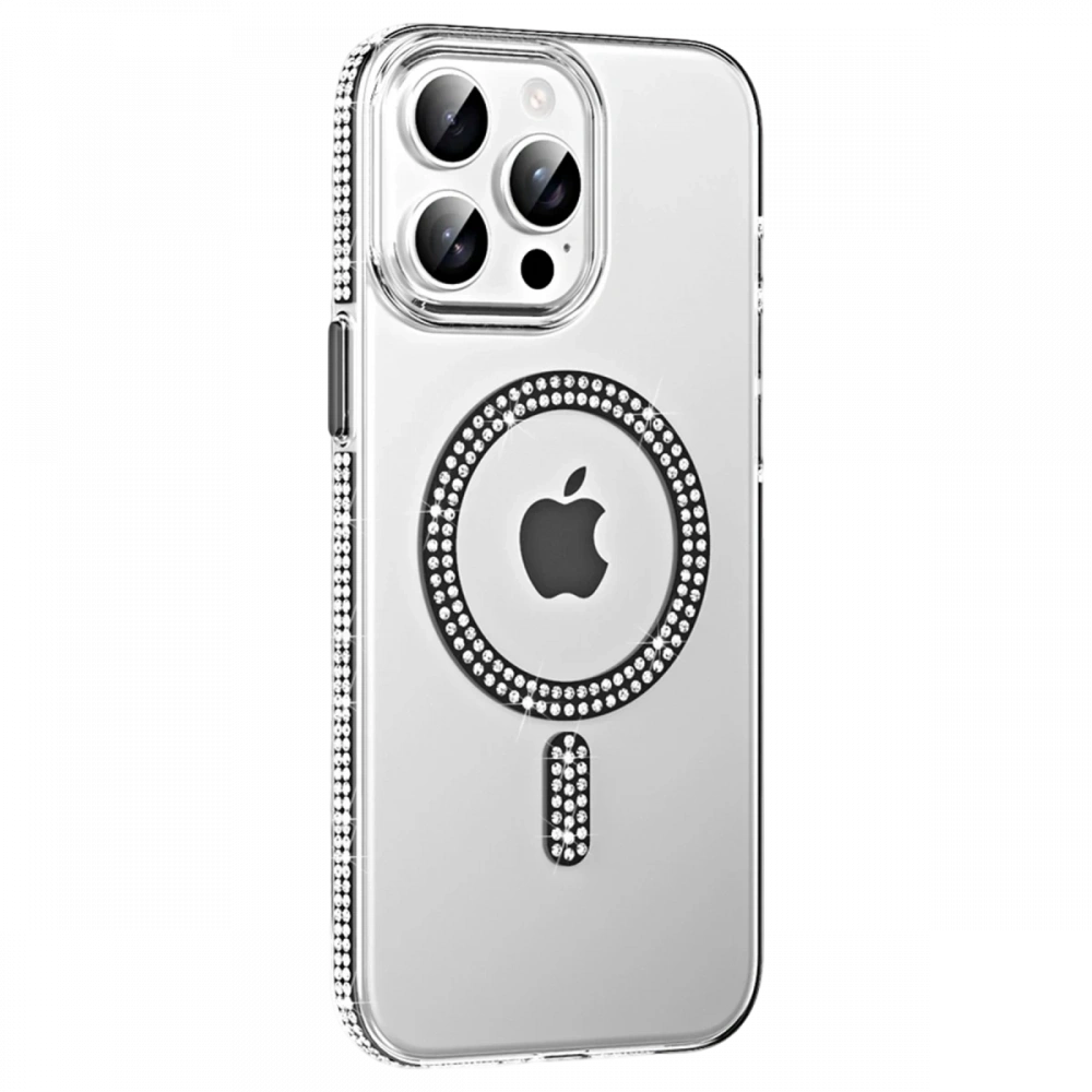 Apple iPhone 15 Pro Move Taşlı Magsafe Kapak