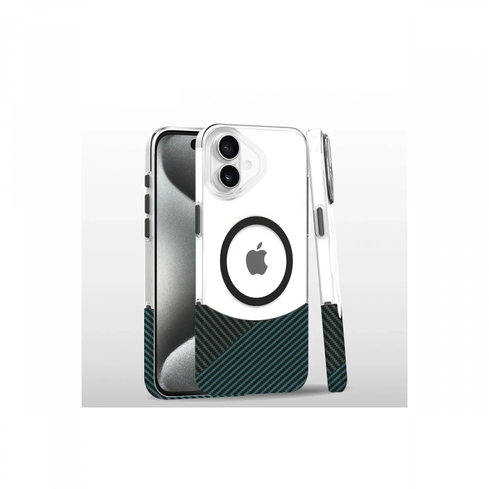 Apple iPhone 16 Carbon Puzzle Magsafe Kapak