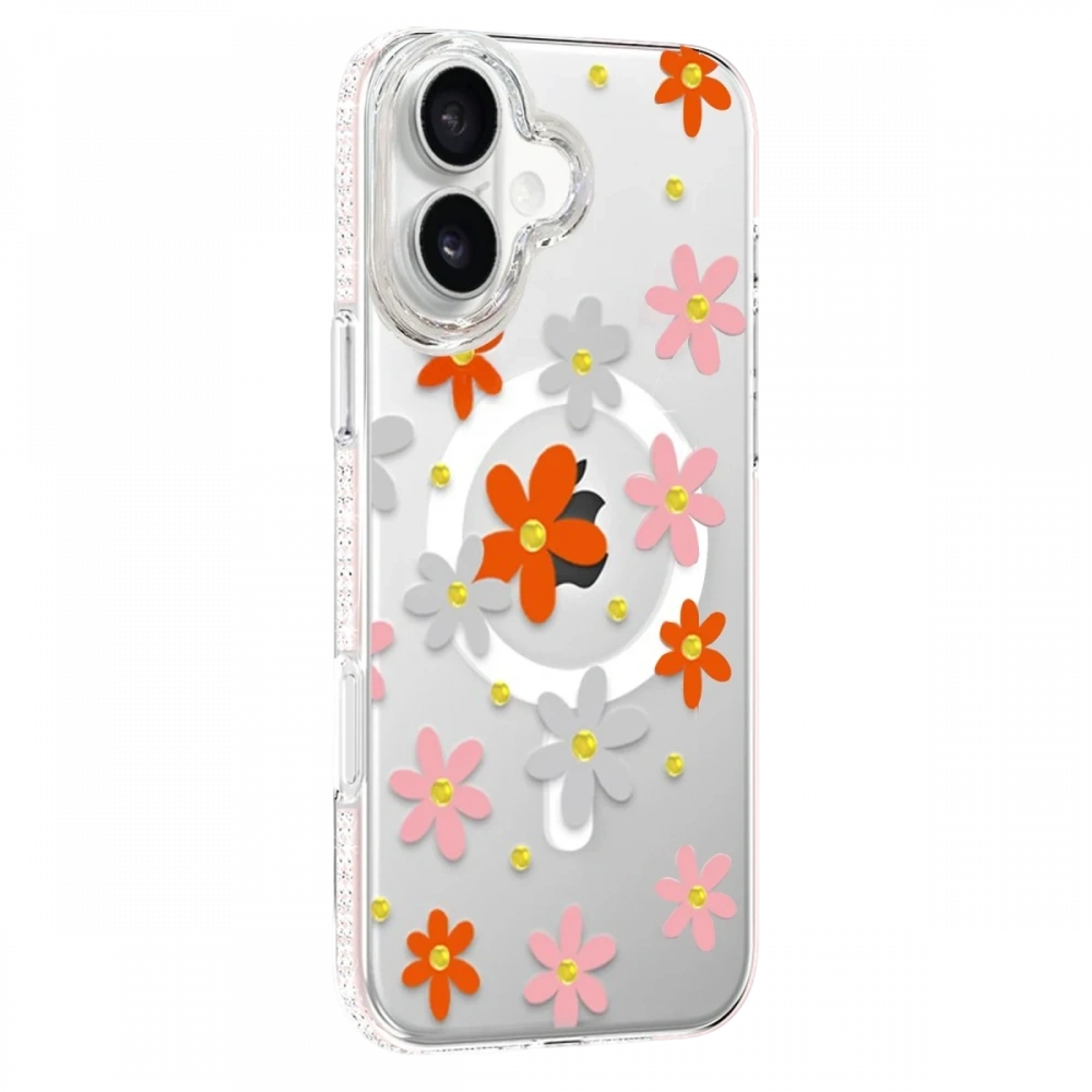 Apple iPhone 16 Floral Magsafe Kapak
