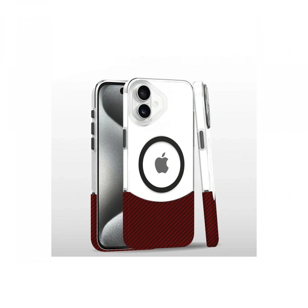 Apple iPhone 16 Plus Carbon Puzzle Magsafe Kapak