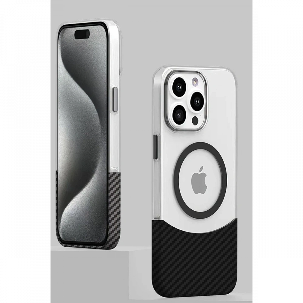 Apple iPhone 16 Pro Carbon Puzzle Magsafe Kapak