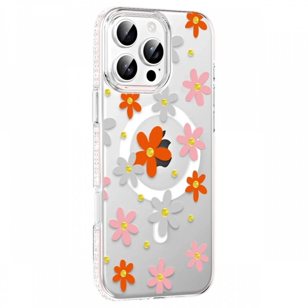 Apple iPhone 16 Pro Floral Magsafe Kapak